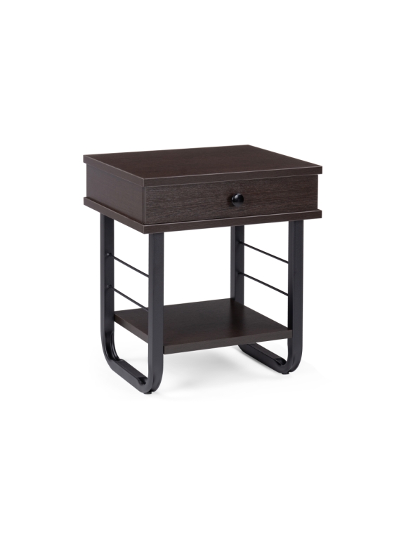 Прикроватная тумба Малгома черная / венге