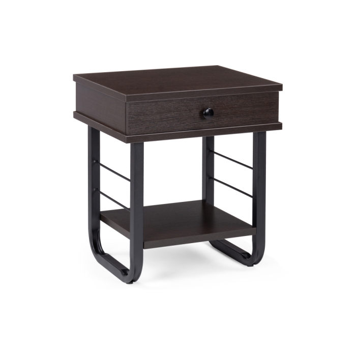 Прикроватная тумба Малгома черная / венге