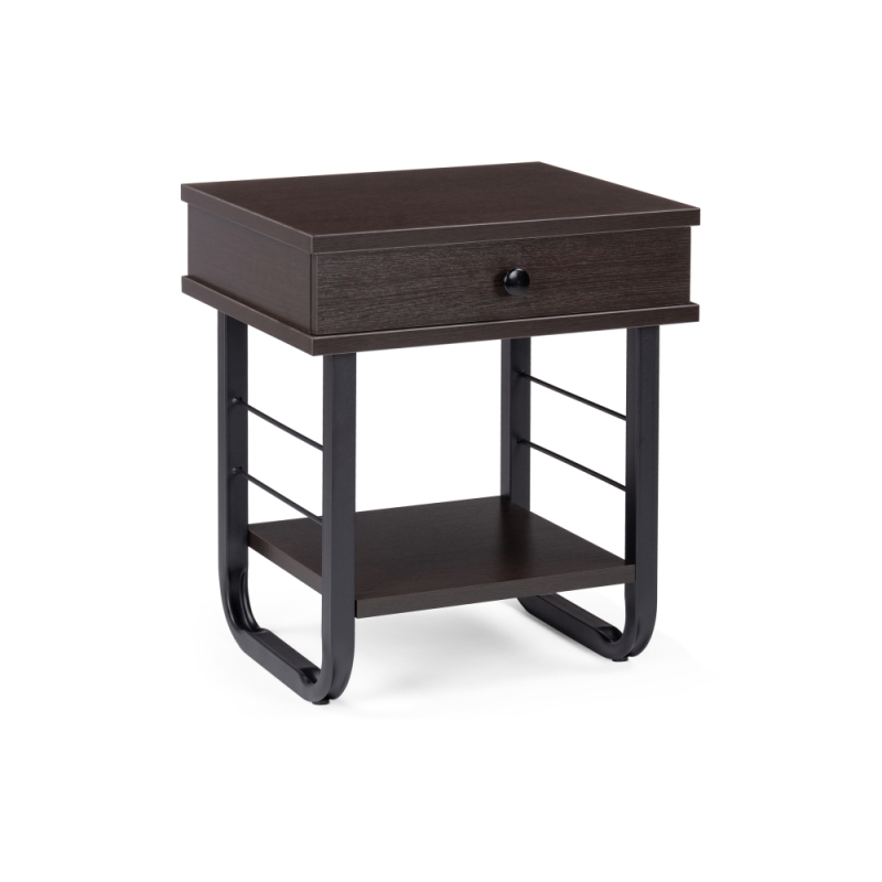 Прикроватная тумба Малгома черная / венге