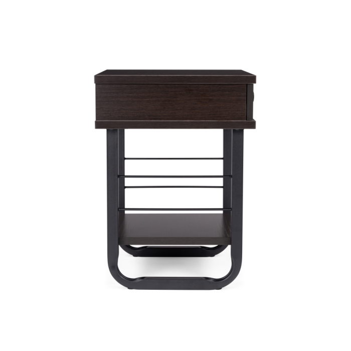 Прикроватная тумба Малгома черная / венге