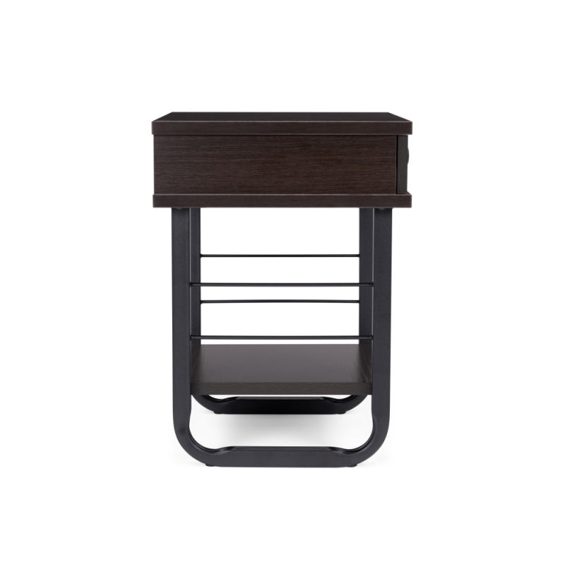 Прикроватная тумба Малгома черная / венге
