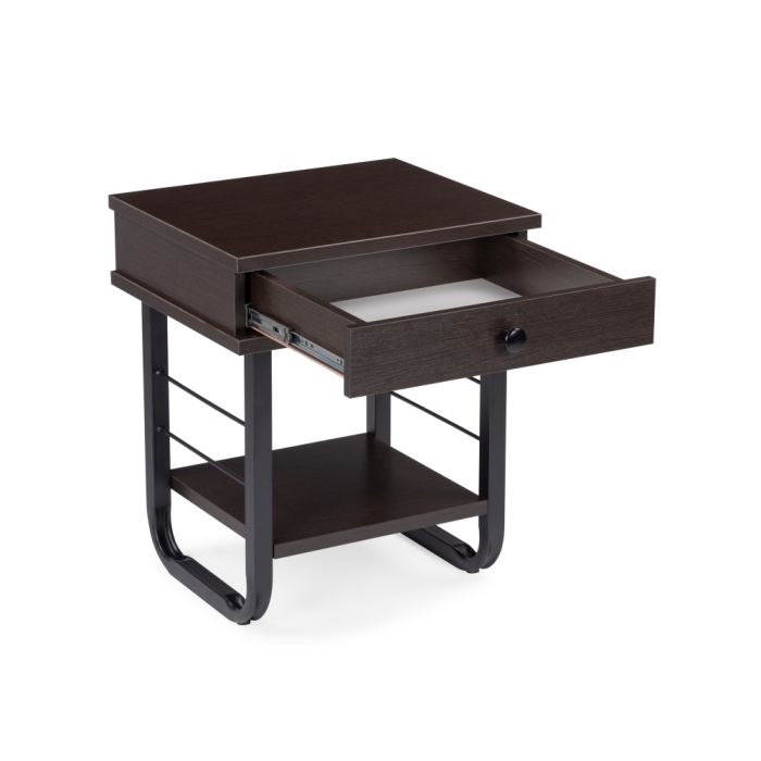 Прикроватная тумба Малгома черная / венге