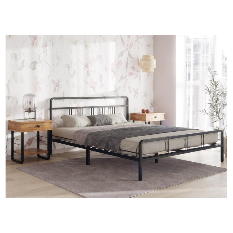 Полутораспальная кровать Рейк 120х200 черная