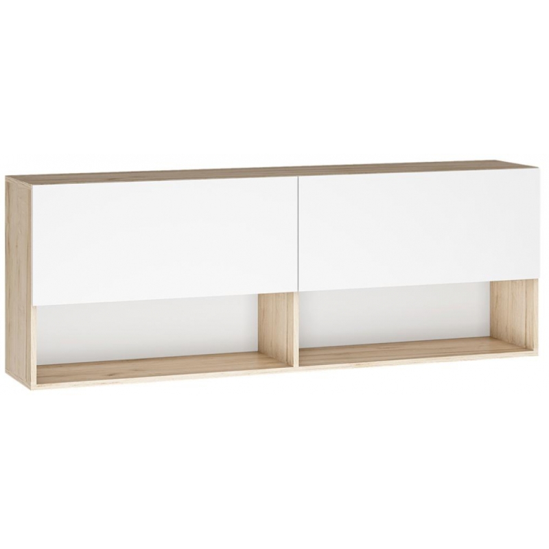 Модульная гостиная Алетра дуб крафт серый / глянец белый комплектация 3