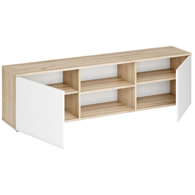 Модульная гостиная Алетра дуб крафт серый / глянец белый комплектация 3