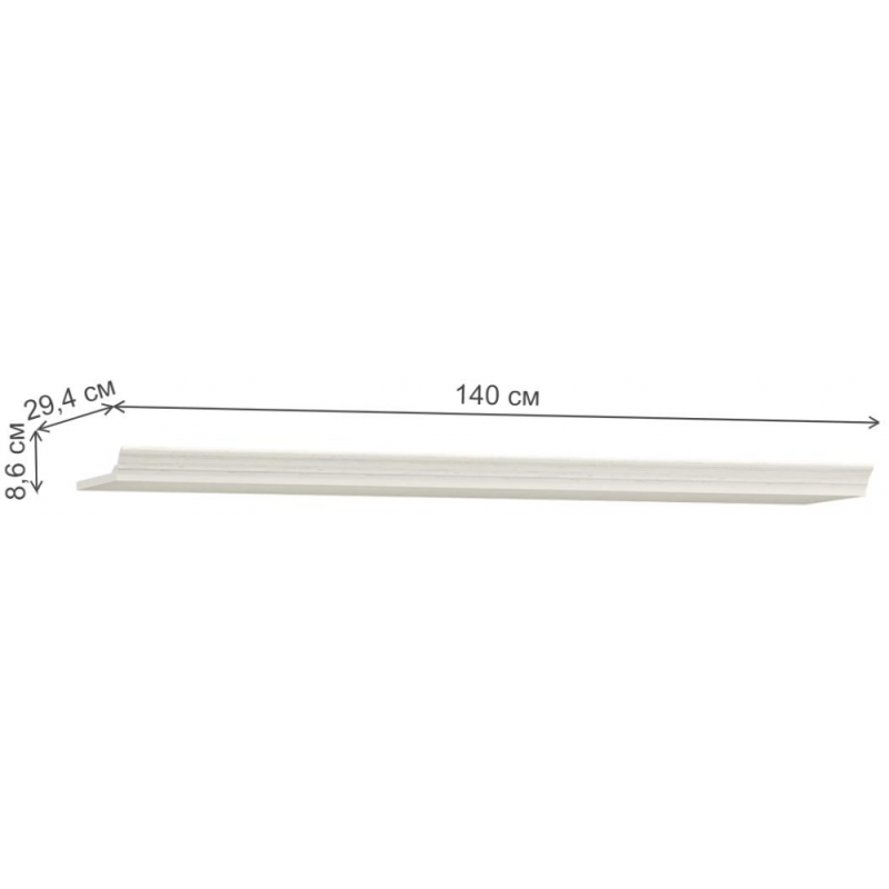 Модульная гостиная Ливерпуль белый / ясень ваниль НМ-1012-100 комплектация 4