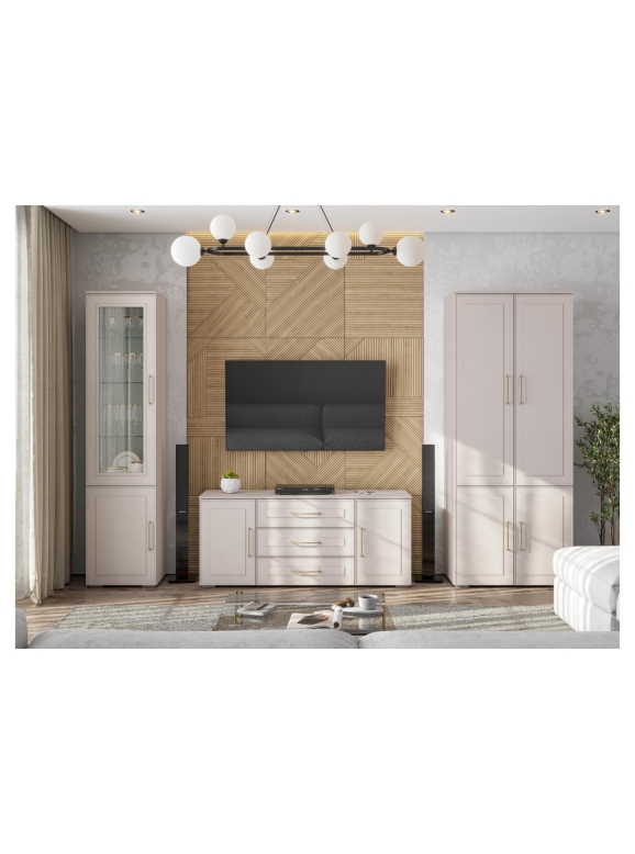 Модульная гостиная Мотру кашемир / шампань комплектация 3