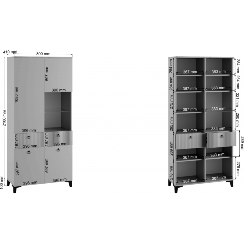 Готовая гостиная Ника бежевый мат-05 / кашемир комплектация 1