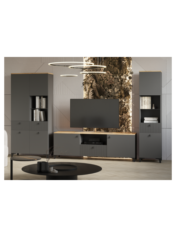 Модульная гостиная Ника эйхория QR-17 / графит комплектация 1