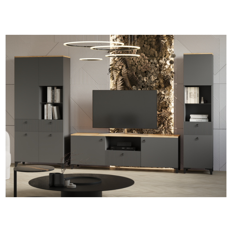 Модульная гостиная Ника эйхория QR-17 / графит комплектация 1