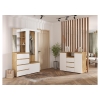 Модульная прихожая Элла комплектация 1 белый / дуб крафт золото