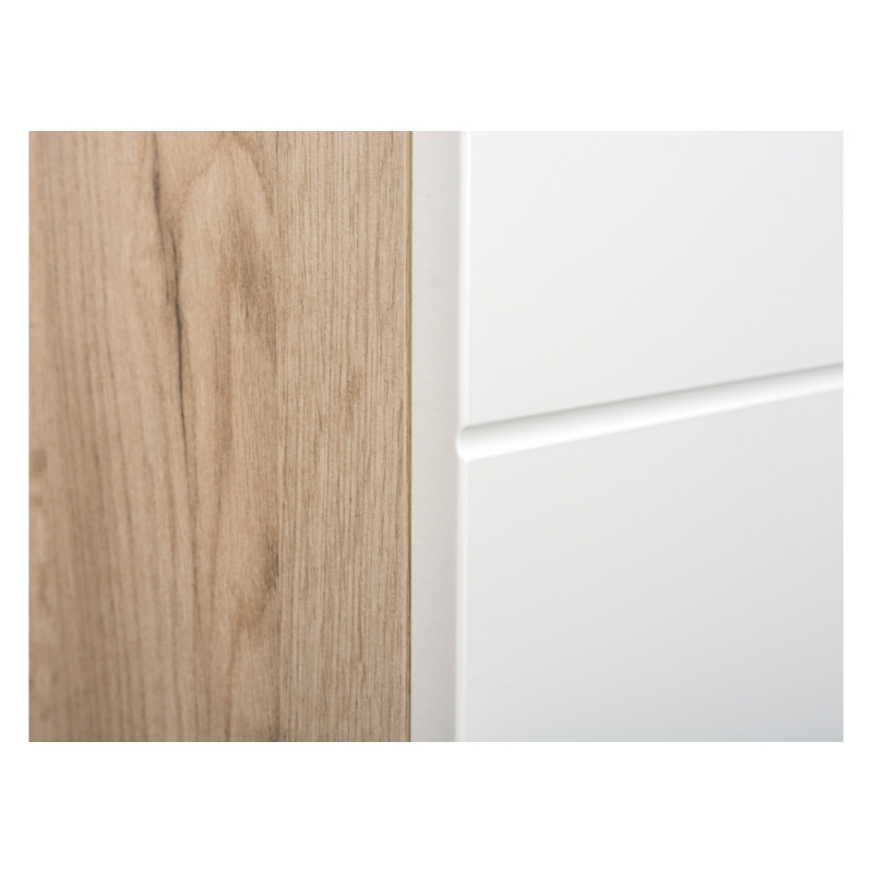 Модульная прихожая Лайн дуб серый craft K 002 PW / белый глянец пвх комплектация 1