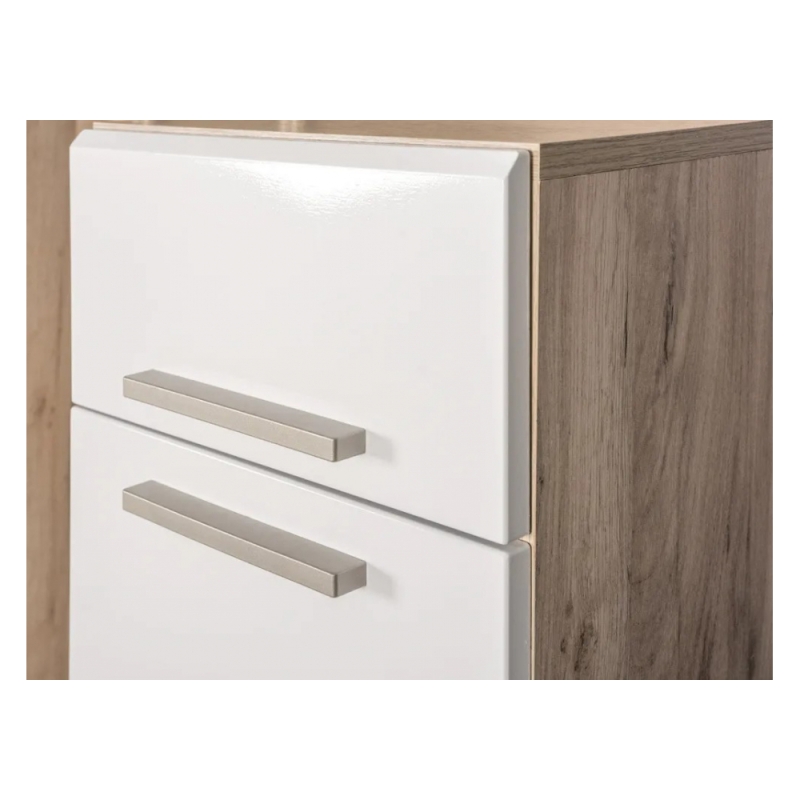 Модульная прихожая Лайн дуб серый craft K 002 PW / белый глянец пвх комплектация 2