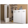 Модульная прихожая Лайн дуб серый craft K 002 PW / белый глянец пвх комплектация 3