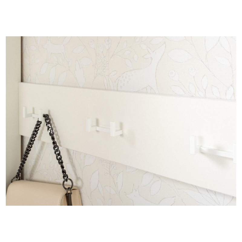 Модульная прихожая Октава Комплектация 1 белый PE шагрень / дуб золотой craft