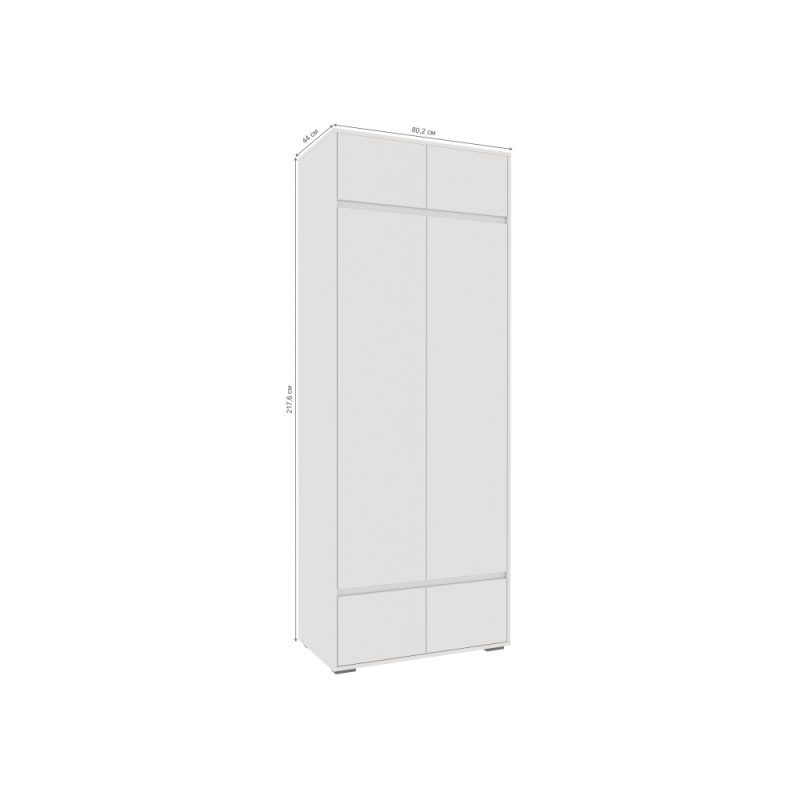 Модульная прихожая Роут белый комплектация 1