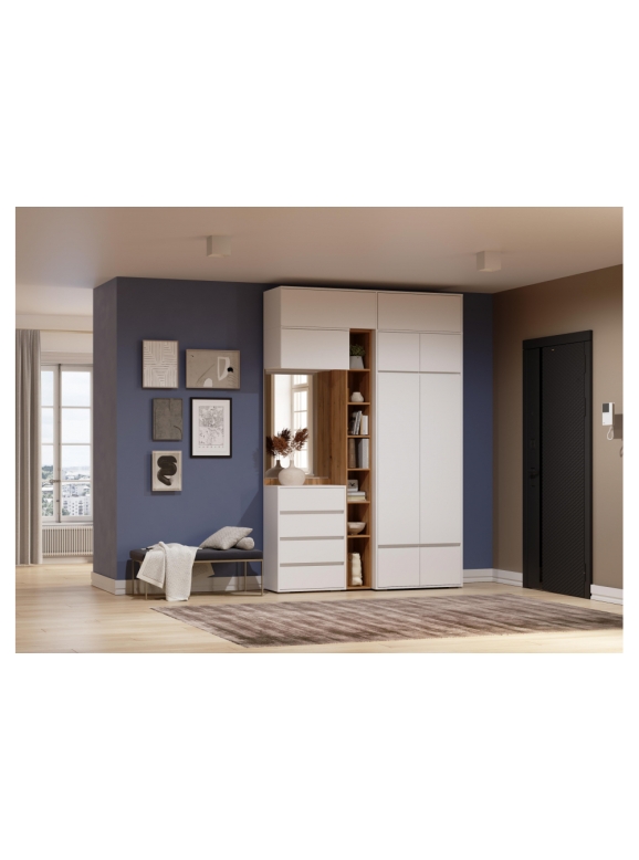 Модульная прихожая Роут белый комплектация 5