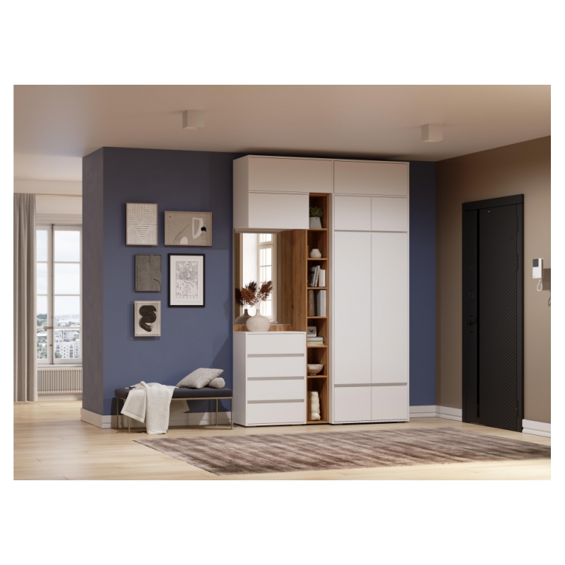 Модульная прихожая Роут белый комплектация 5