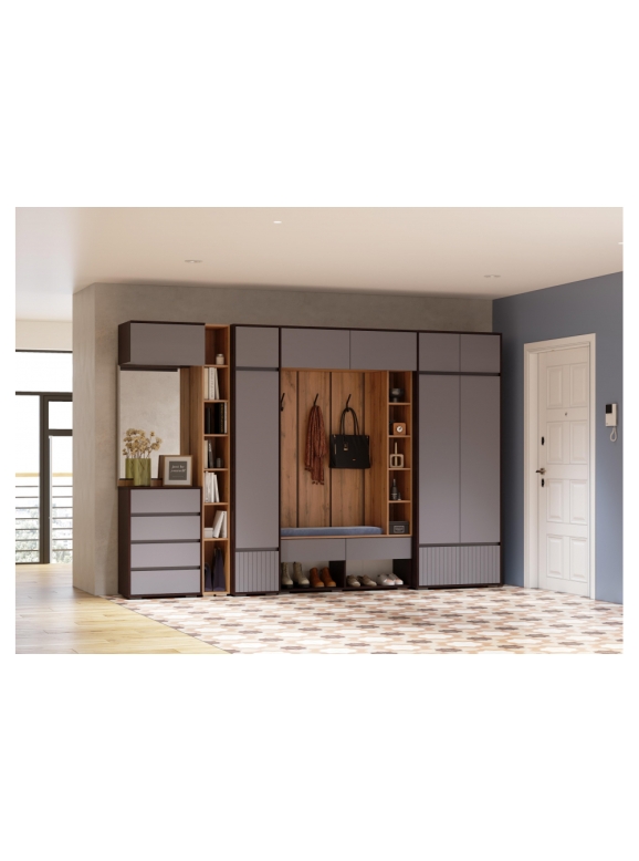 Прихожая Роут венге / графит софт комплектация 2