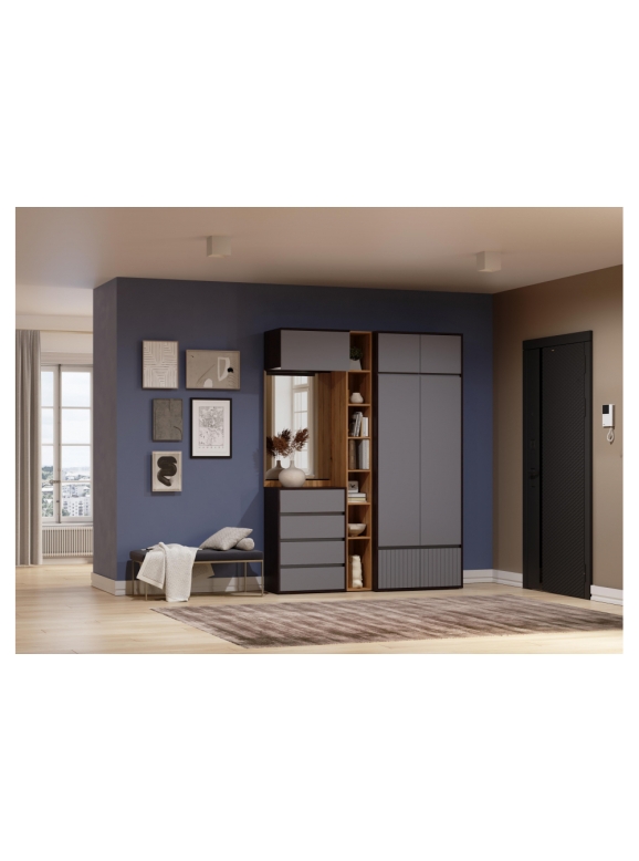 Прихожая Роут венге / графит софт комплектация 4