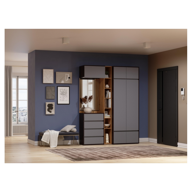 Прихожая Роут венге / графит софт комплектация 4