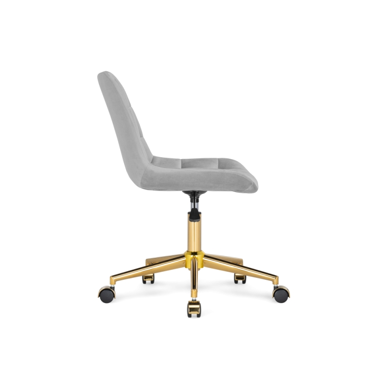Компьютерное кресло Честер светло-серый (california 900)/ золото