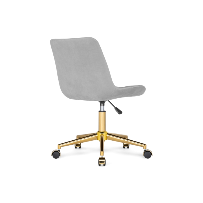 Компьютерное кресло Честер светло-серый (california 900)/ золото