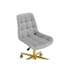 Компьютерное кресло Честер светло-серый (california 900)/ золото