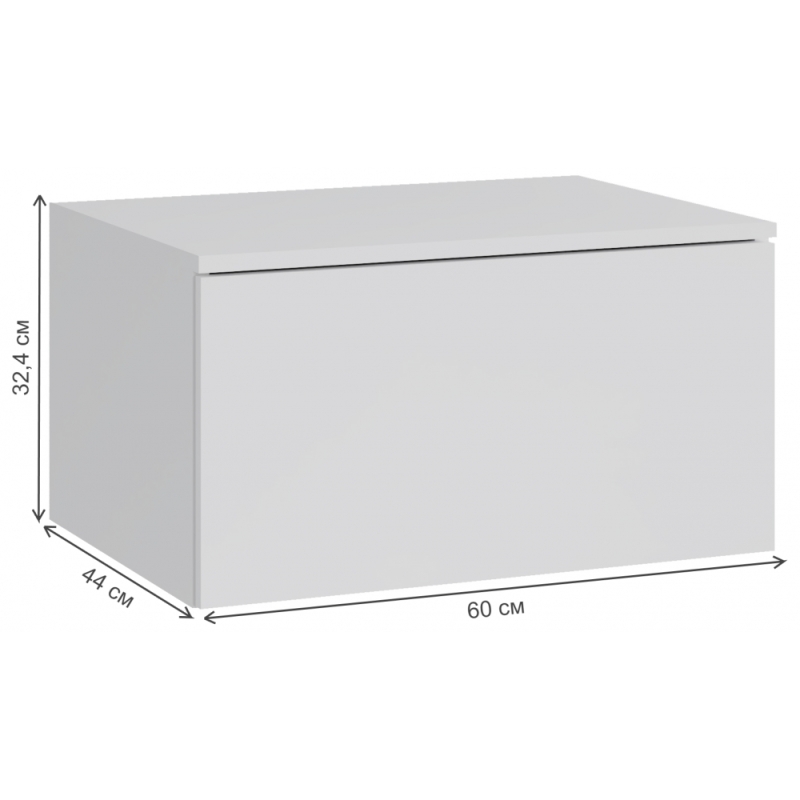 Навесной шкаф Роут 1 белый