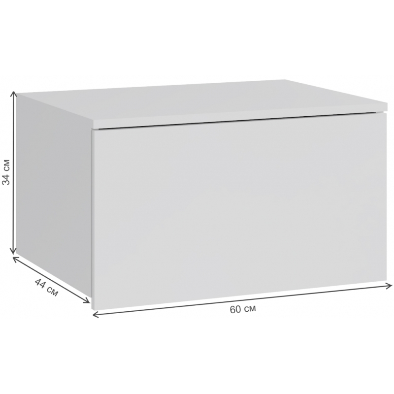 Навесной шкаф Роут малый белый