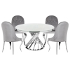 Обеденная группа Аган gray / white