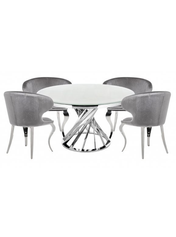 Обеденная группа Алис gray / white