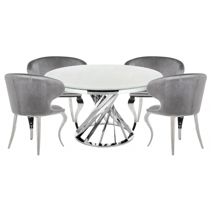 Обеденная группа Алис gray / white