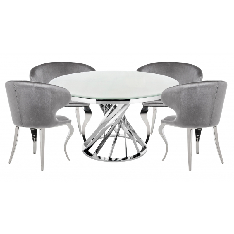 Обеденная группа Алис gray / white