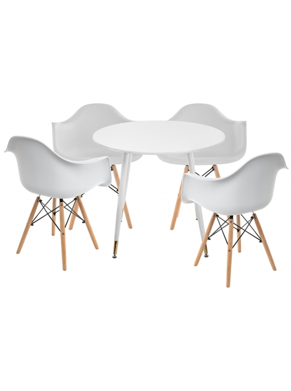 Обеденная группа Амител white / wood