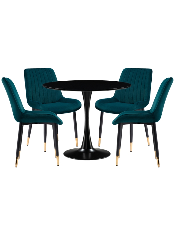 Обеденная группа Араму green / black / gold