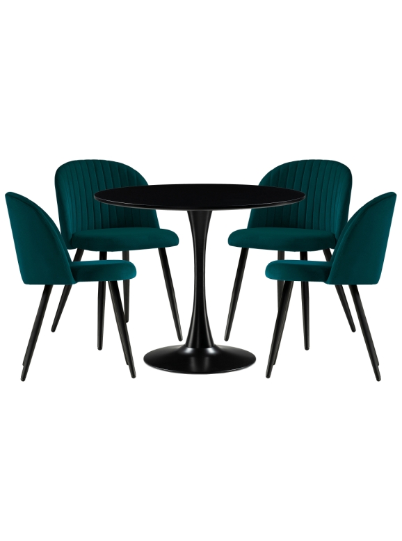 Обеденная группа Аринай green / black