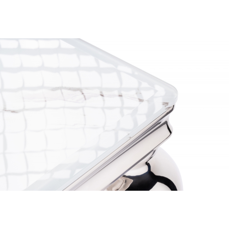 Обеденная группа Асуна white / gray