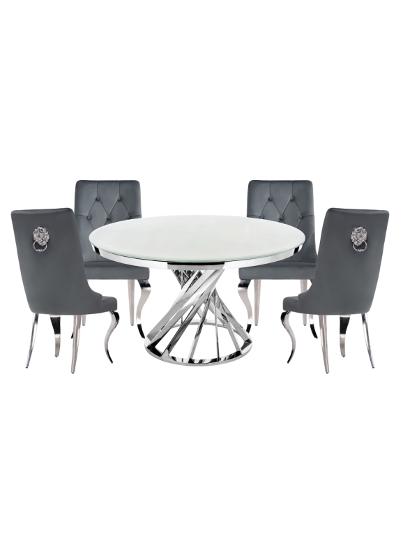 Обеденная группа Дакуто gray / white