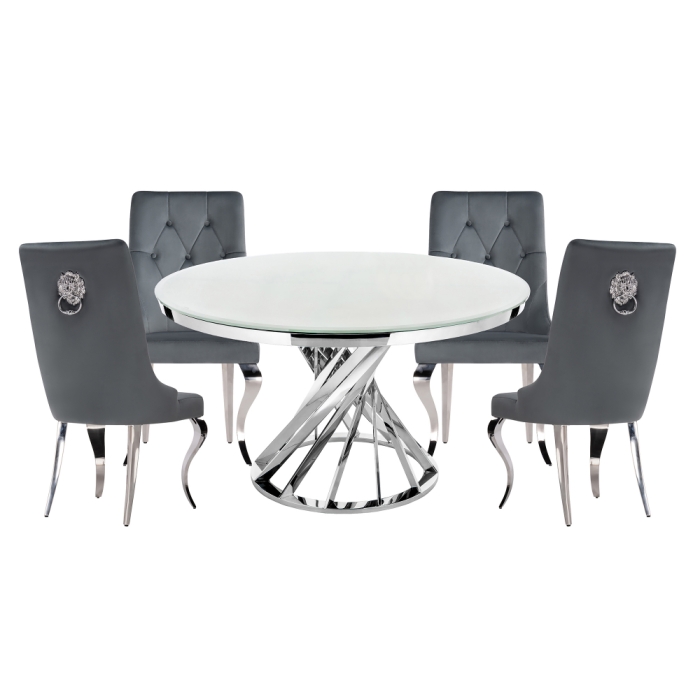 Обеденная группа Дакуто gray / white