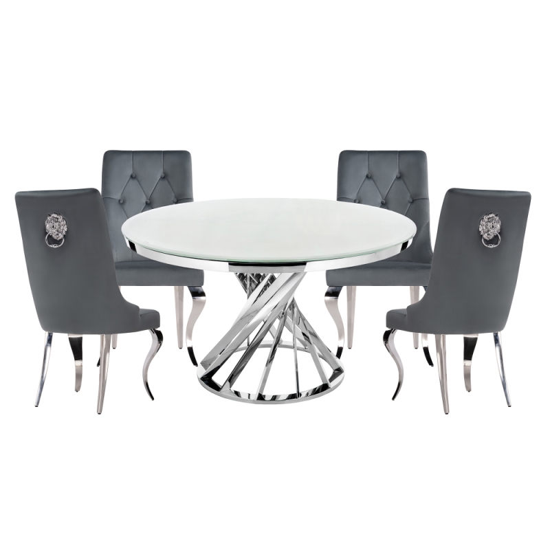 Обеденная группа Дакуто gray / white