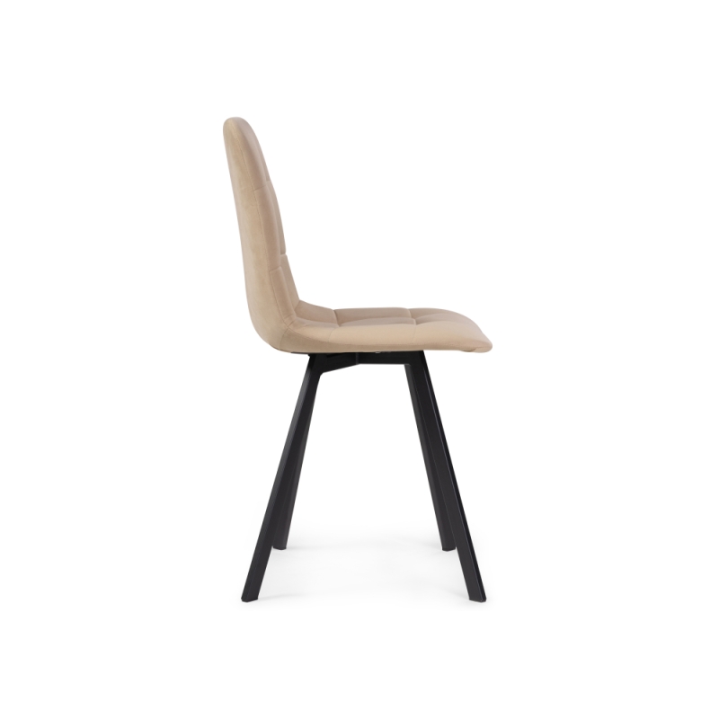 Обеденная группа Эделин бежевый / дуб делано темный / черный матовый