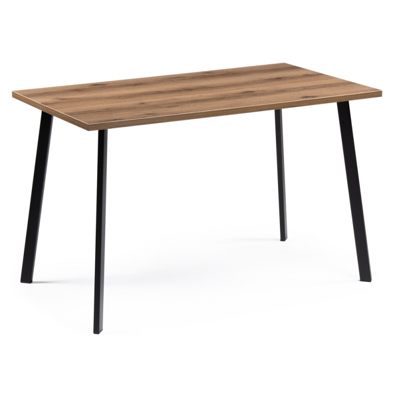 Обеденная группа Эделин латте / дуб делано темный / черный матовый