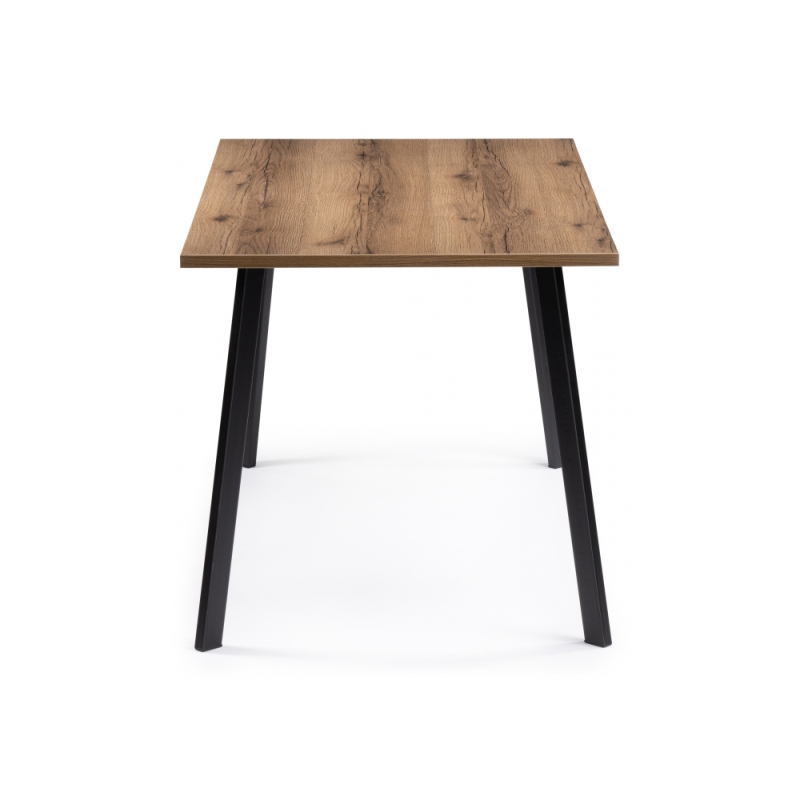 Обеденная группа Эделин латте / дуб делано темный / черный матовый