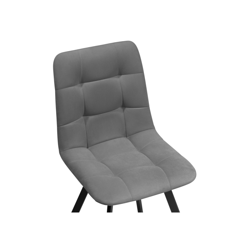 Обеденная группа Эделин темно-серый / бетон / черный матовый