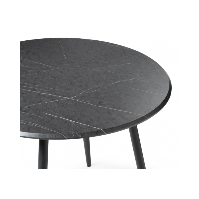 Обеденная группа Гегакан мрамор черный / черный матовый