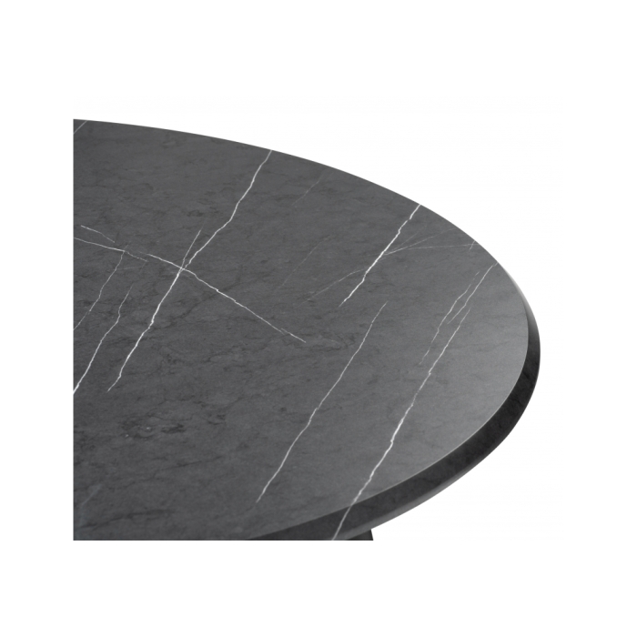 Обеденная группа Гегакан мрамор черный / черный матовый