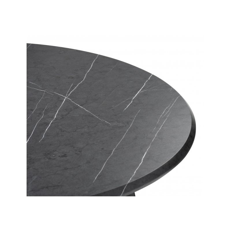 Обеденная группа Гегакан мрамор черный / черный матовый