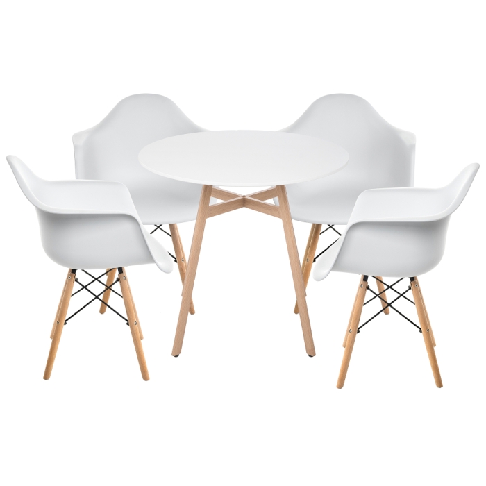 Обеденная группа Гвин white / wood