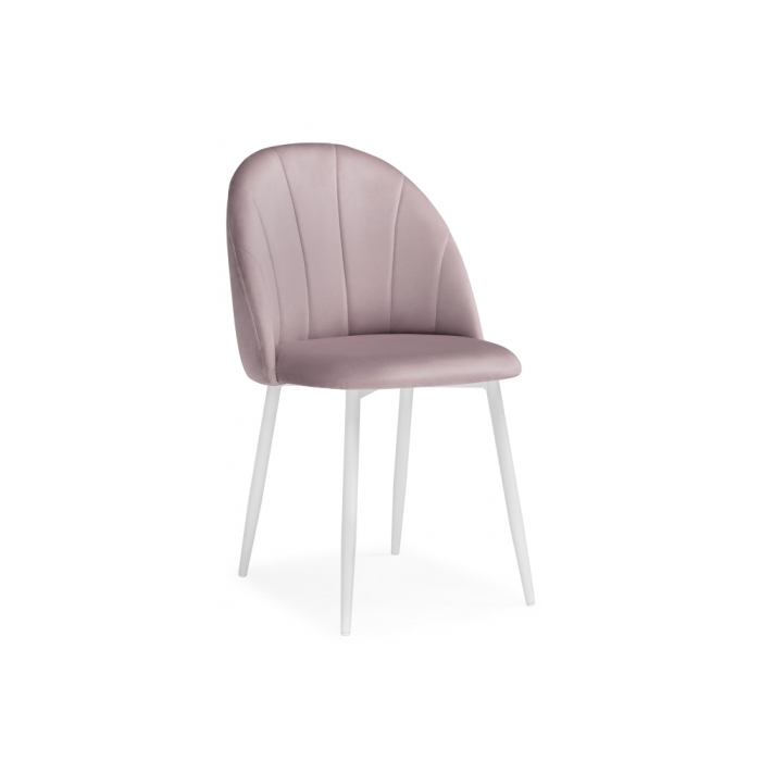 Обеденная группа Камау мрамор белый / белый / розовый